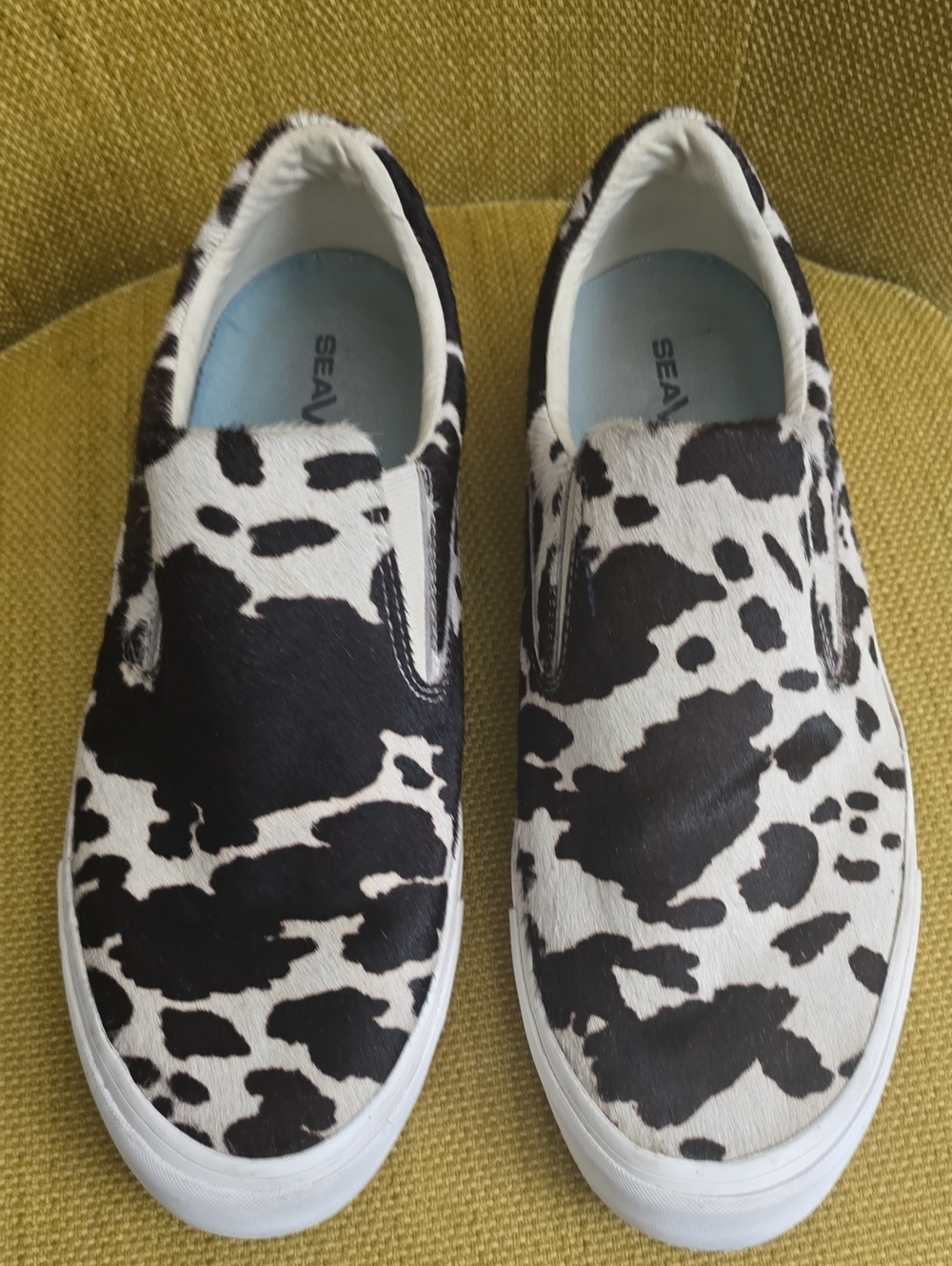 SeaVees Hawthorne Cowhide Print Slip-On Sneakers